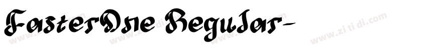 FasterOne Regular字体转换 FasterOne Regular字体转换